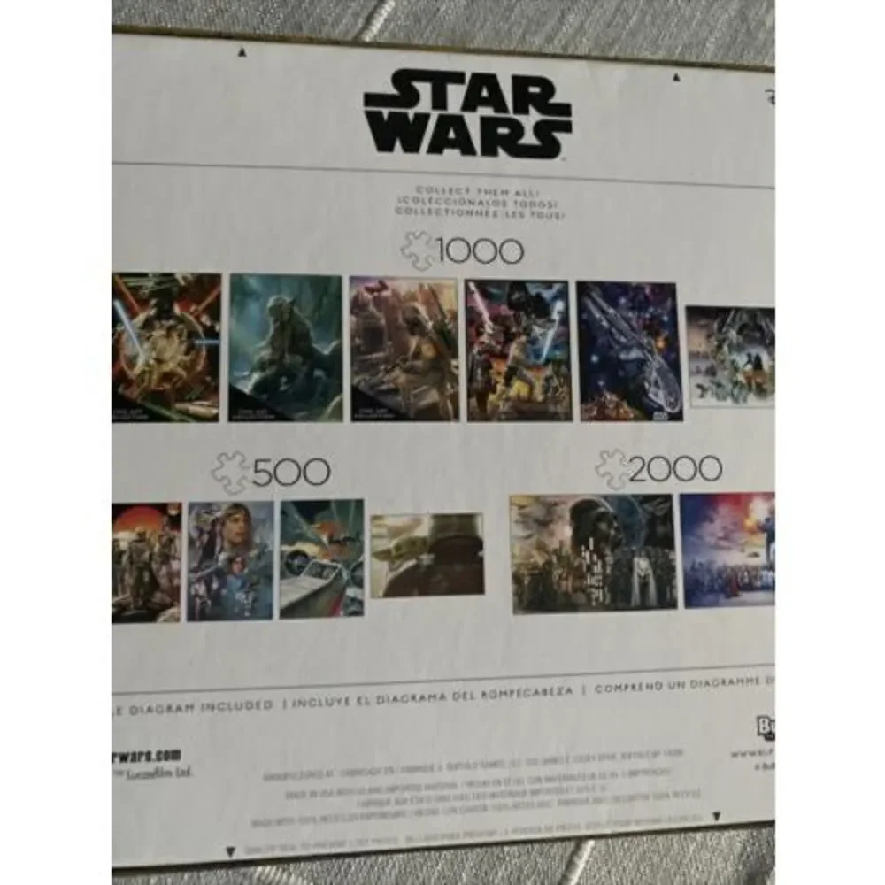 Star Wars Galaxy's Edge Trading Post 500 Piece Jigsaw Puzzle Buffalo Games NEW